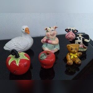 Mismatched Salt and Pepper Shakers